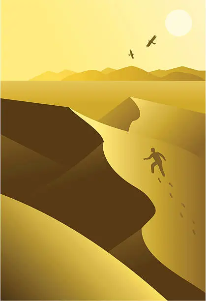 Vector illustration of Dunes