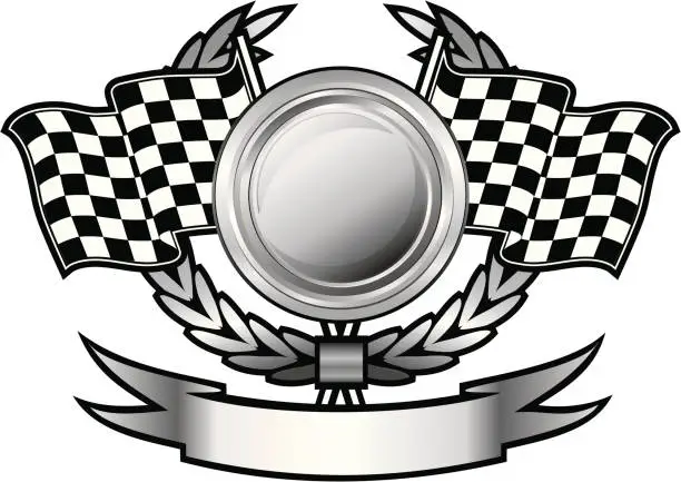 Vector illustration of Racing insignia