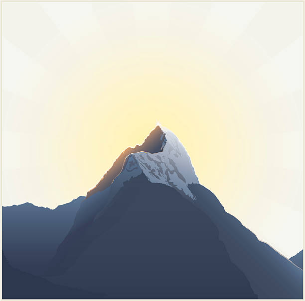 Majestoso Montanha - ilustração de arte vetorial