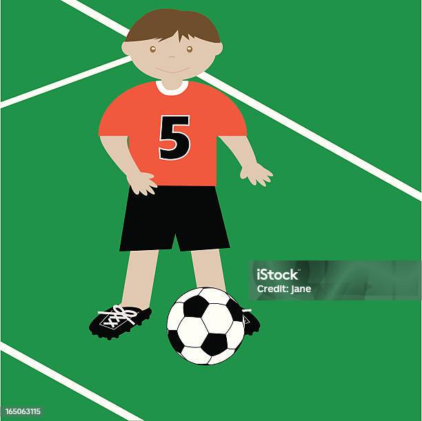 Ragazzo Di Calcio - Immagini vettoriali stock e altre immagini di Attività - Attività, Attività ricreativa, Bambini maschi