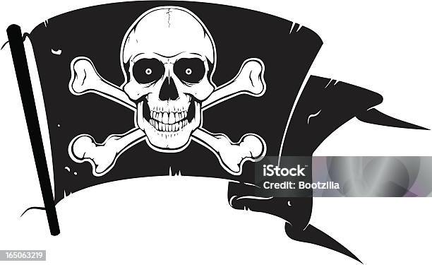 Vetores de Bandeira De Piratas e mais imagens de Bandeira - Bandeira, Caveira - Símbolo de Advertência, Crânio