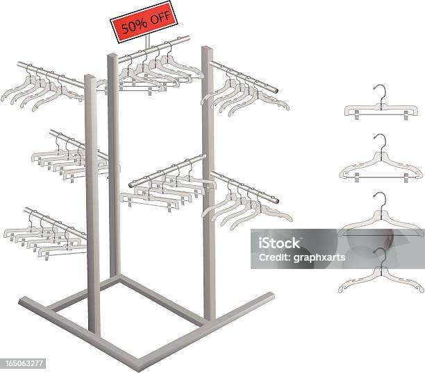 Rack E Attaccapanni - Immagini vettoriali stock e altre immagini di Illustrazione - Illustrazione, Oggetto creato dall'uomo, Rastrelliera