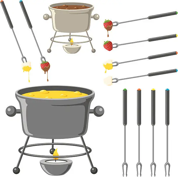 Vector illustration of Fondue Pour Vous - incl. jpeg