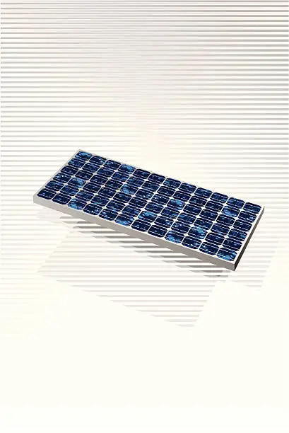 Vector illustration of Photovoltaic solar panel vector illustration