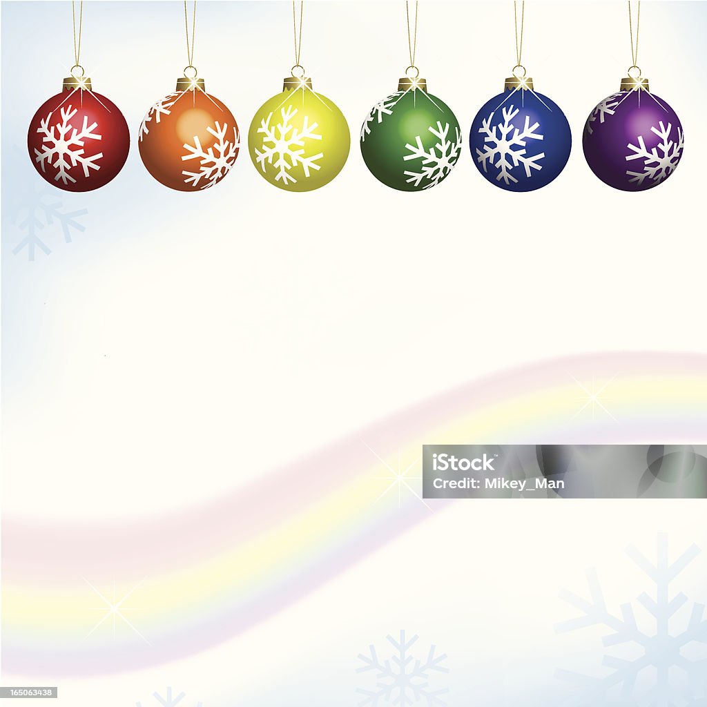Nice décorations de Noël - clipart vectoriel de Arc en ciel libre de droits