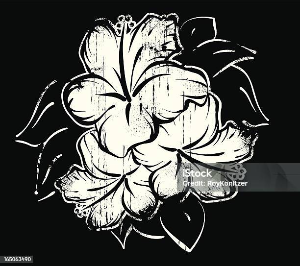 Hibiscus Stock Vektor Art und mehr Bilder von Beschädigt - Beschädigt, Blatt - Pflanzenbestandteile, Blume