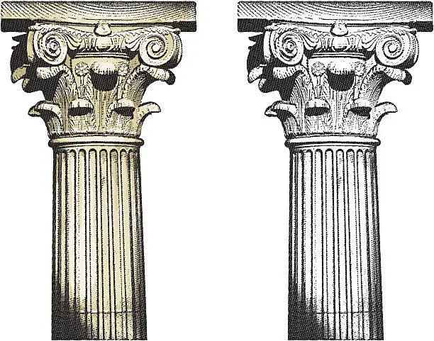 Vector illustration of Column