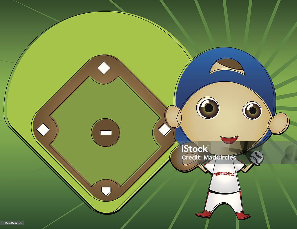 Baseball. - clipart vectoriel de Attraper libre de droits
