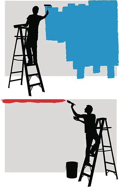 Vector illustration of Painter