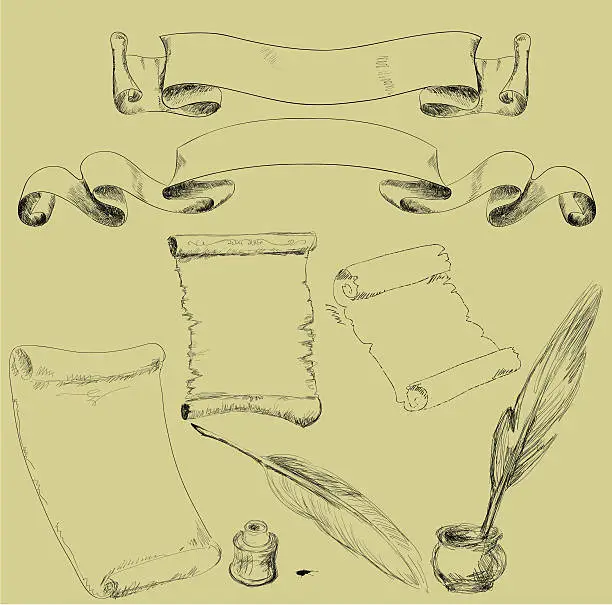 Vector illustration of Scroll