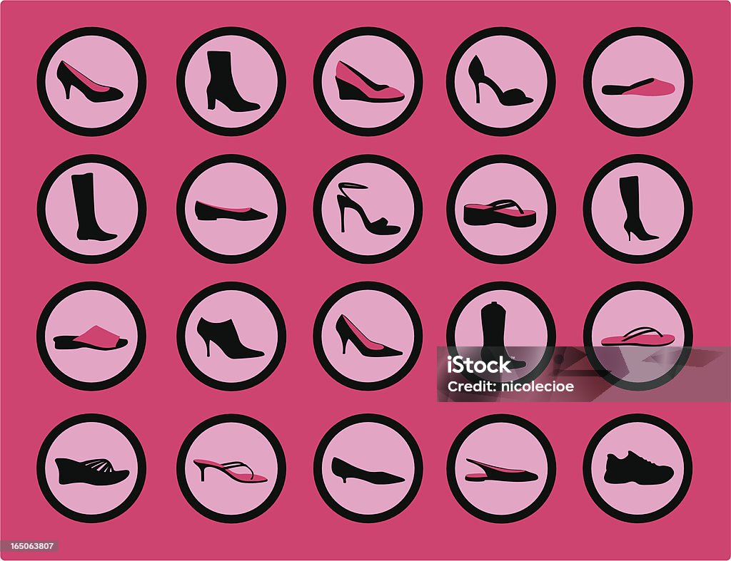 Womens Shoe Icons 20 vector icons of womens shoes; also in this series: Shoe stock vector