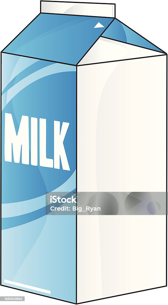 Pack de lait - clipart vectoriel de Aliments et boissons libre de droits