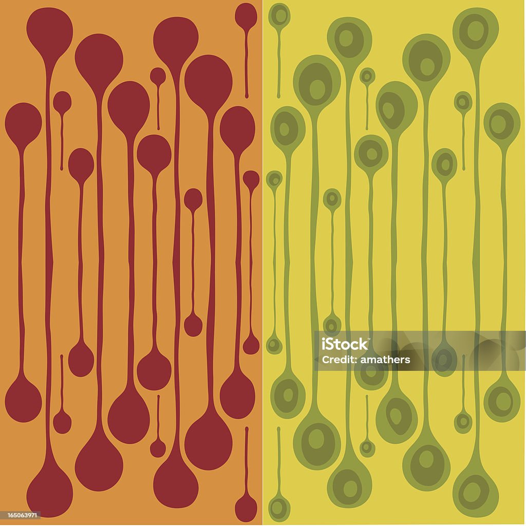 Diseños de goteo - arte vectorial de 1960-1969 libre de derechos