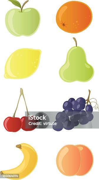 Obst Stock Vektor Art und mehr Bilder von Apfel - Apfel, Aprikose, Banane