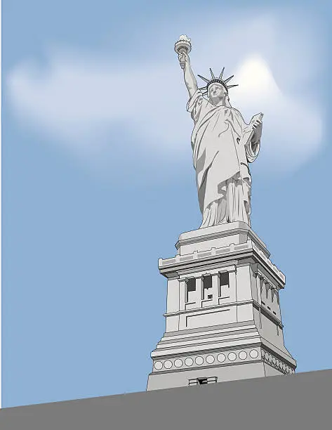 Vector illustration of Liberty