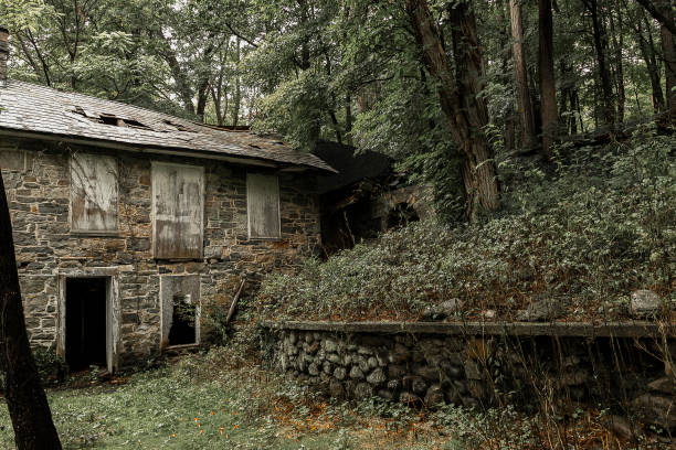 istock Exploring abandoned buildings along the Old Mine Road in New Jersey 1650642112