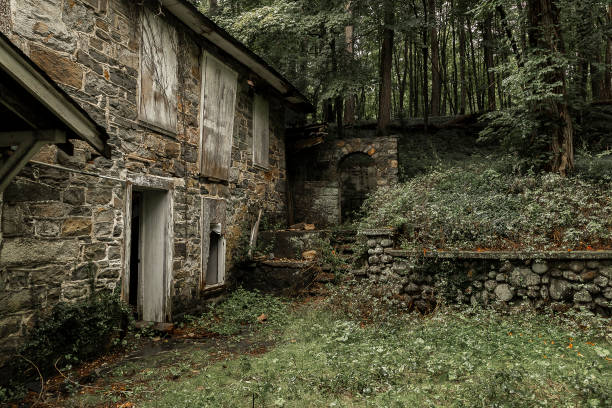 istock Exploring abandoned buildings along the Old Mine Road in New Jersey 1650642120