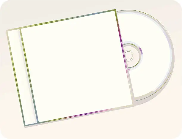 Vector illustration of Blank CD/DVD/Software