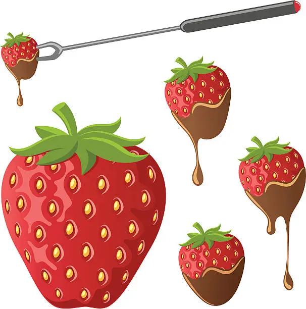 Vector illustration of Strawberries - incl. jpeg