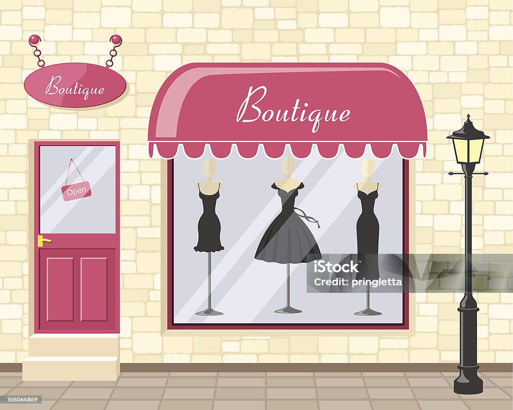 Hôtel-Boutique Chic jpeg inclus - clipart vectoriel de Magasin de vêtements libre de droits