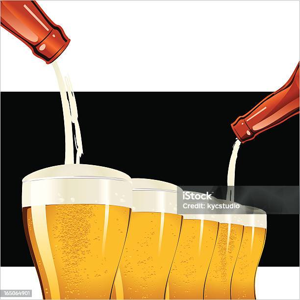 Ilustración de Cerveza De Terceros y más Vectores Libres de Derechos de Amarillo - Color - Amarillo - Color, Bar, Bebida