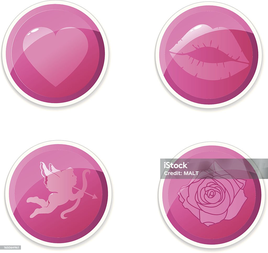 Valentinstag Symbole - Lizenzfrei Amor Vektorgrafik