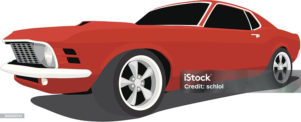 Vector Ford Mustang 1970 Stock Illustration - Download Image Now - Sports  Car, Car, Racecar - iStock