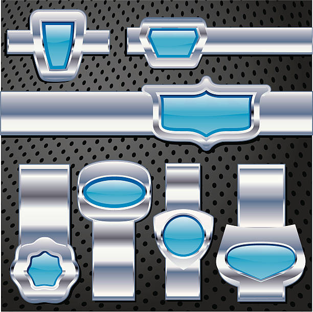 クロムストリップブルー - symbol star shape computer icon silver点のイラスト素材／クリップアート素材／マンガ素材／アイコン素材