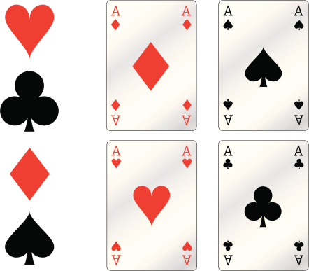 illustration of four aces
