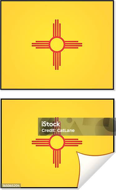 Flaga Seria Nowy Meksyk - Stockowe grafiki wektorowe i więcej obrazów Bez ludzi - Bez ludzi, Białe tło, Clip Art