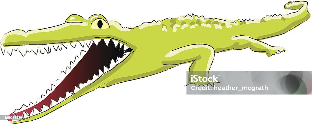 Alligator - Grafika wektorowa royalty-free (Aligator)
