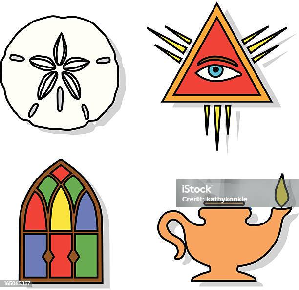 Religion Stock Vektor Art und mehr Bilder von Buntglas - Buntglas, Christentum, ClipArt