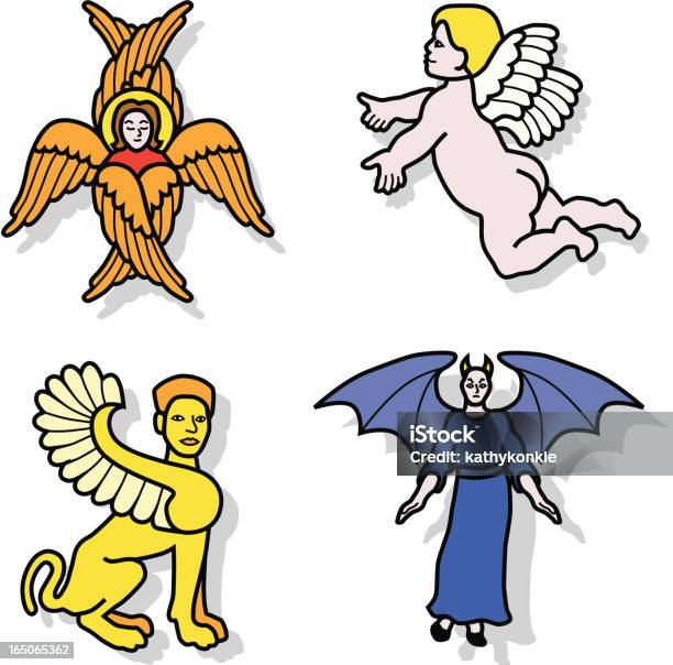 Religion Stock Vektor Art und mehr Bilder von Cherub - Cherub, Christentum, Dämon - Fiktionale Figur