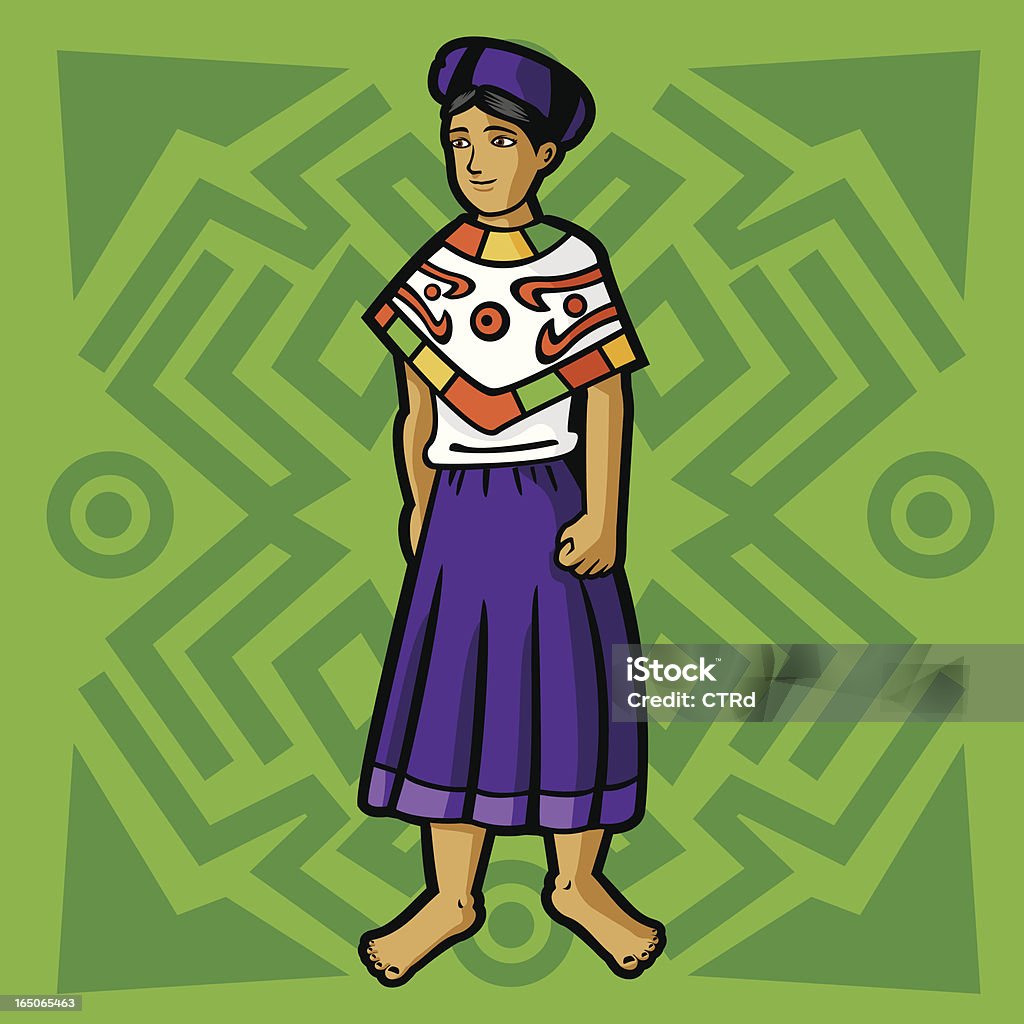 Huasteca (mexikanische Kleidungsstück Serie - Lizenzfrei Präkolumbianische Kunst Vektorgrafik