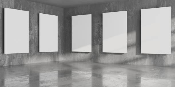 istock Gallery room with blank pictures 1650655161