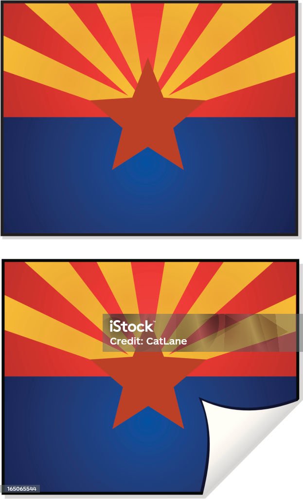 Flag Series Arizona  Arizona stock vector