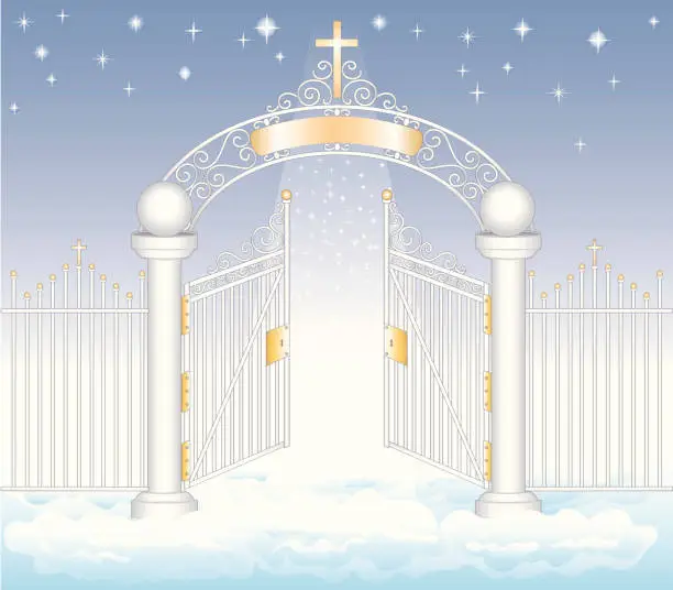 Vector illustration of Gates of Heaven