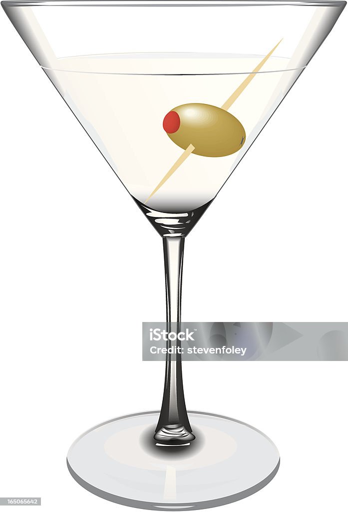 Martini dry - clipart vectoriel de Olive libre de droits