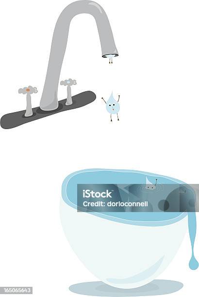 水の浪費 - 水の無駄遣いのベクターアート素材や画像を多数ご用意 - 水の無駄遣い, あふれる, お手洗い