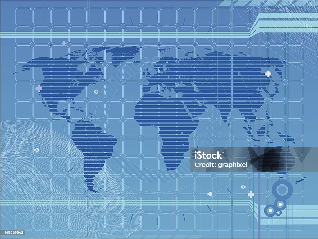Абстрактный Карта мира фоне - Векторная графика Абстрактный задний план роялти-фри