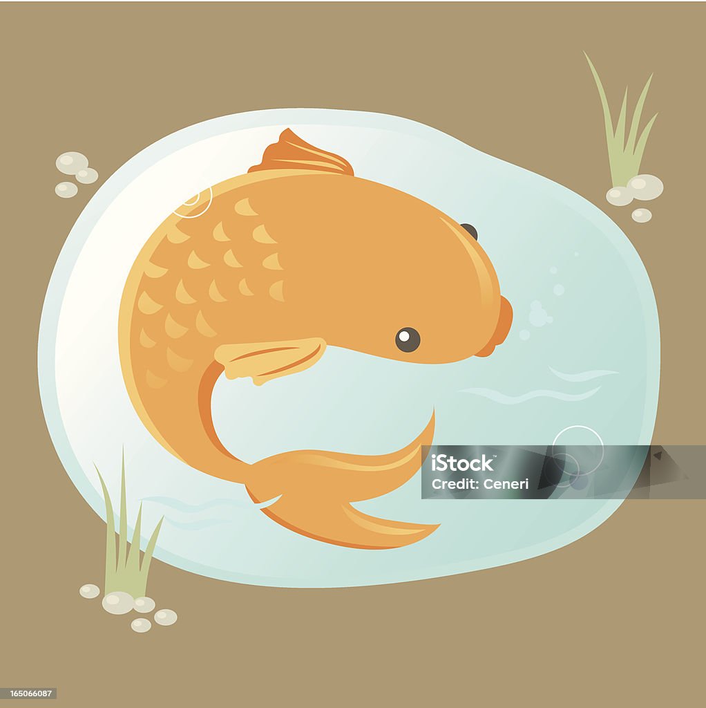 魚の池 - アイデアのロイヤリティフリーベクトルアート