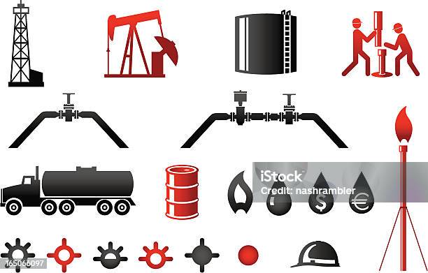 石油ガス業界のアイコンシリーズ 2 - 燃料貯蔵タンクのベクターアート素材や画像を多数ご用意 - 燃料貯蔵タンク, 燃焼煙突, 石油