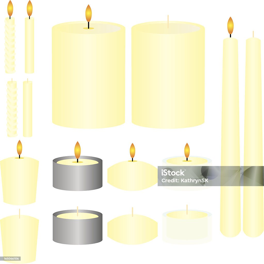 French Vanilla velas - Vetor de Vela - Equipamento de Iluminação royalty-free