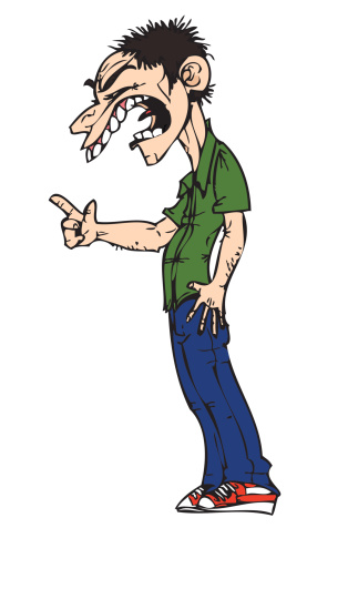 Yelling Man.pdf Very Angry Yelling Man Vector Stock Illustration - Download Image Now ...