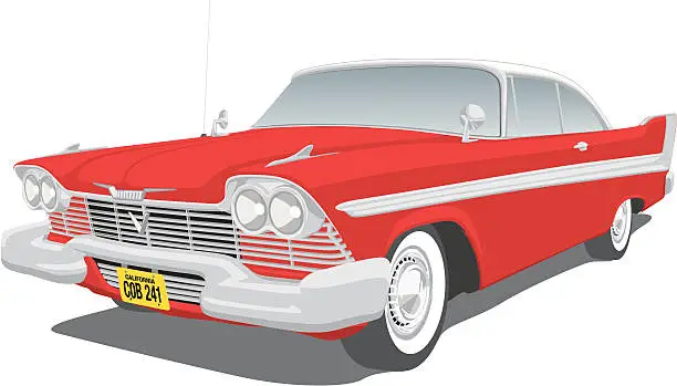 Vector illustration of Dodge Fury - vector