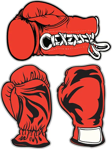 Vector illustration of Boxing gloves
