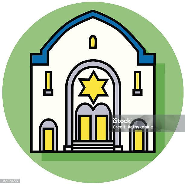 Sinagoga Ícone - Arte vetorial de stock e mais imagens de Conceito - Conceito, Estrutura construída, Ilustração