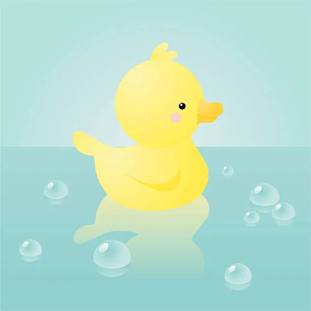 Vector illustration of happyland: duckie