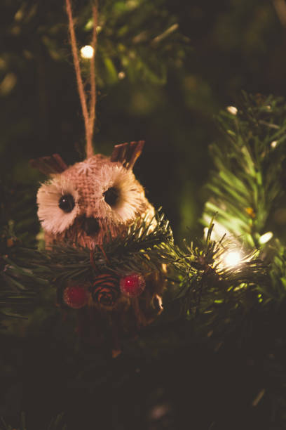 istock Handmade Owl Christmas Decoration 1650664421