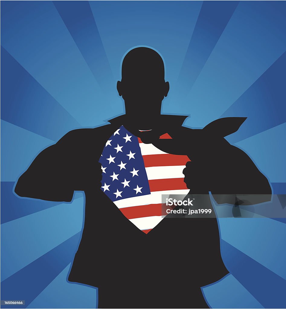 Amerikanischer Held - Lizenzfrei Shirt Vektorgrafik